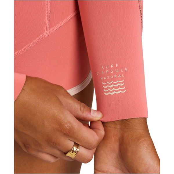 2026 Billabong Womens Spring Glider 2mm Long Sleeve Springsuit Wetsuit ABJW400135 - Watermelon